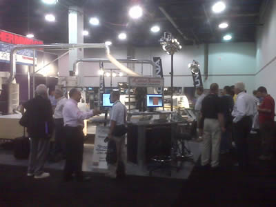 Demonstrating our CNC Routers, I-Cut, Links from eCabinets to ShopBot & from 20-20 to a Thermwood