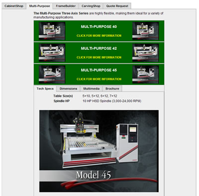 Thermwood's New CNC Router Interface on www.thermwood.com