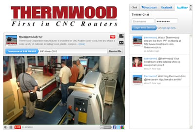 Thermwood Streaming Live from IWF 2010
