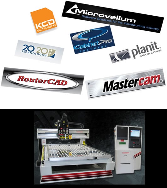Thermwood CNC Routers are compatible with most major CAD software programs. 