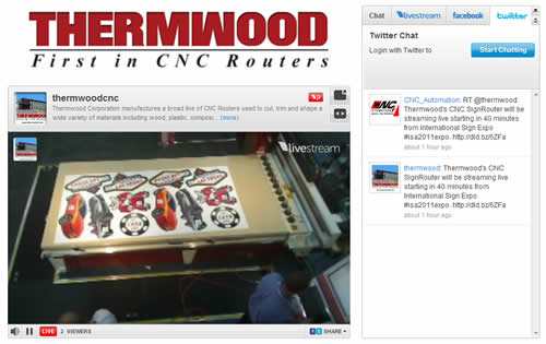 Thermwood Streaming Live from the International Sign Expo in Las Vegas