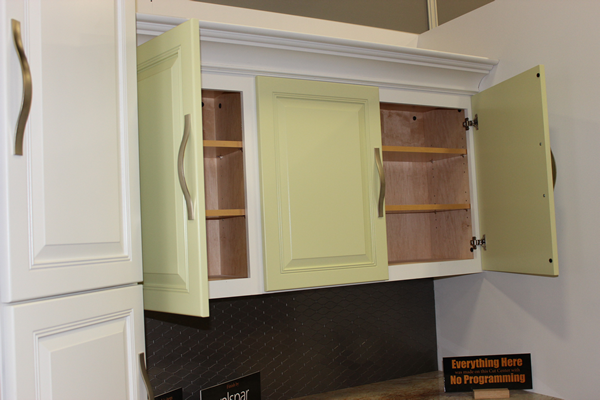 Tall corner pantry and cabinets made on a Thermwood Cut Center