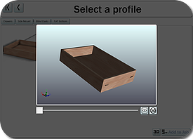You can also make drawers and drawer fronts in the Cut Center
