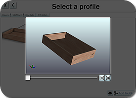 You can also make drawers and drawer fronts in the Cut Center