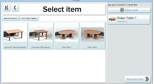 The Special Products Section allows you to make you own custom products easily with the Thermwood Cut Center