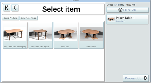 The Special Products Section allows you to make you own custom products easily with the Thermwood Cut Center