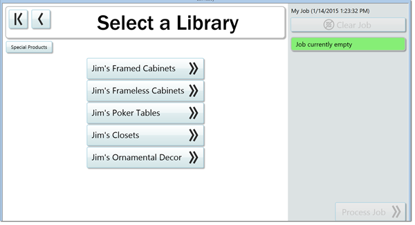 The Special Products Section allows you to make you own custom products easily with the Thermwood Cut Center