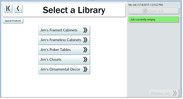 The Special Products Section allows you to make you own custom products easily with the Thermwood Cut Center