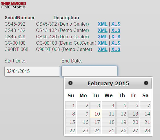 Download Your Thermwood CNC Mobile App Data