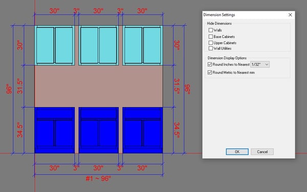 Auto Dimension in Wall Elevation View