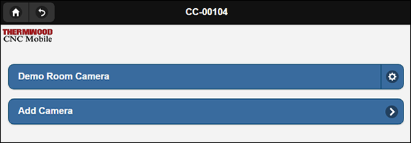This brings up a listing of all cameras you have added/and gives you the ability to add additional cameras This brings up a listing of all cameras you have added/and gives you the ability to add additional cameras