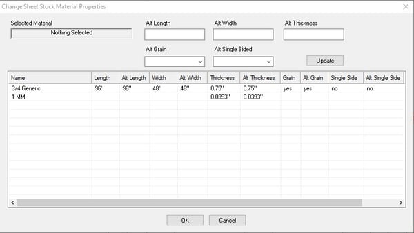 Ability to change Edge Banding Thickness 