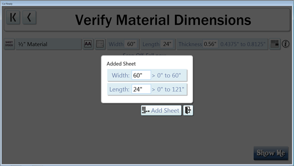 You may now add rectangular off-fall that was not created through Cut Ready to your job.