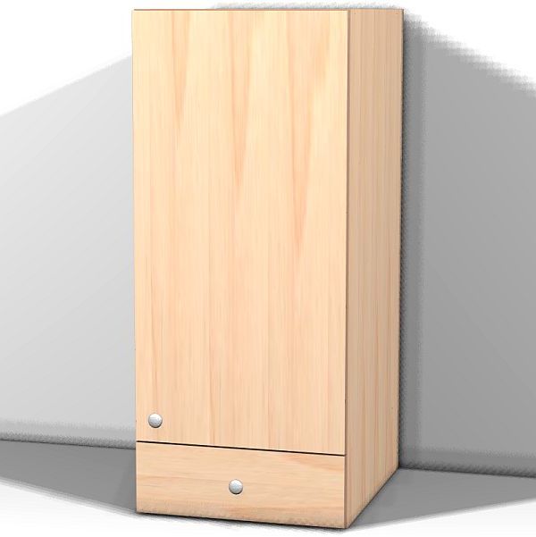 Right hinge door - 1 drawer, 1 shelf