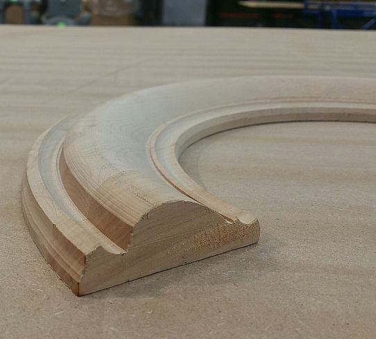 A Curved Molding - Available on the Thermwood Cut Center