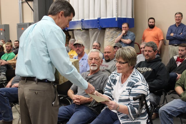 Thermwood honors retiree Carol Meyer for her years of service Thermwood honors retiree Carol Meyer for her years of service