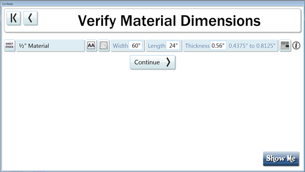 You may now speicfy whether your material is sheet stock or board stock.