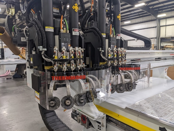 Dual 5 position at the head tool changers