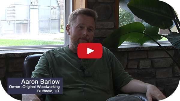 Aaron Barlow of Original Woodworking on his Thermwood Cut Center Aaron Barlow of Original Woodworking on his Thermwood Cut Center