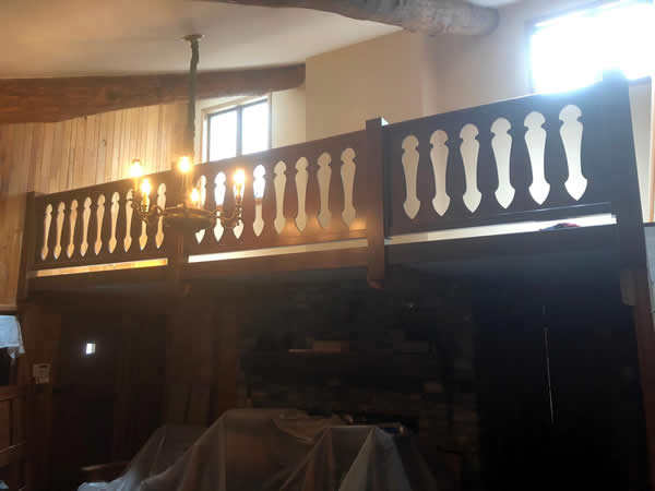 Hickory balusters created using the Custom Cuts tools on the Thermwood Cut Center