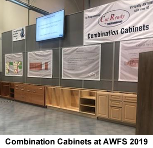 Combination Cabinets display at AWFS 2019