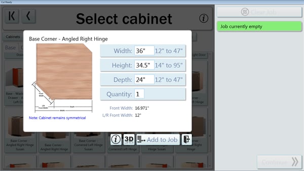 Thermwood Cut Center now adds the ability to resize corner cabinets Thermwood Cut Center now adds the ability to resize corner cabinets