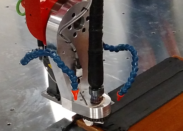Horizontal slab during additive process Horizontal slab during additive process