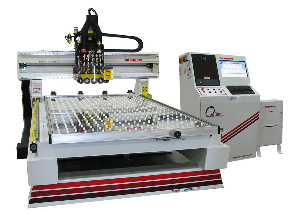 Thermwood Model 45 Machining Plastic Sheet (HDPE)