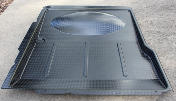 Final Part from mold (oil drip pan for a Chinook Helicopter)