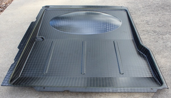 Final Part from mold (oil drip pan for a Chinook Helicopter) Final Part from mold (oil drip pan for a Chinook Helicopter)