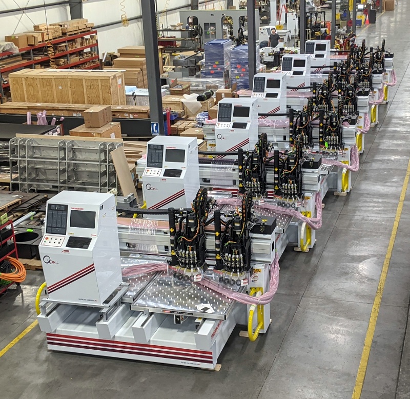 Six new Thermwood Model 42 3 Axis CNC Routers shipping out to the same customer. These six will make the number over 30 Model 42s that this customer has purchased!