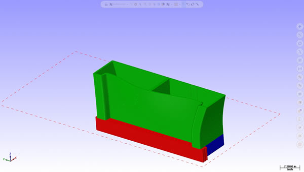 With LSAM Print3D, you can break up comples parts into multiple individual parts