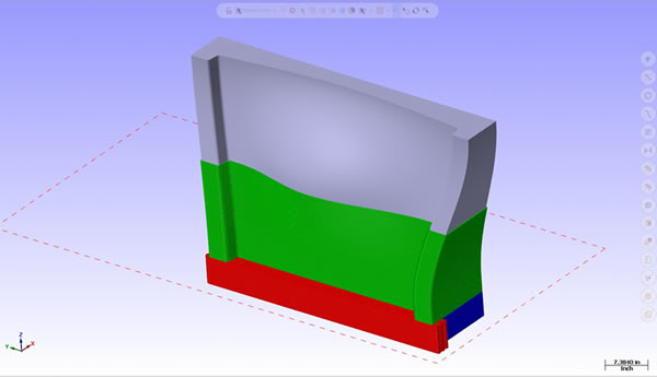 With LSAM Print3D, you can break up comples parts into multiple individual parts