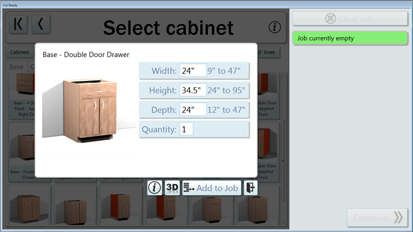 You can now change the height of farce frame base cabinets while maintaining proper drawer front heights.