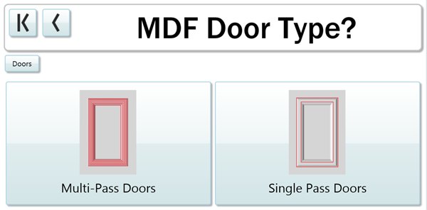 Choosing Muti-Pass or Single Pass Doors in the Cut Center is easy Choosing Muti-Pass or Single Pass Doors in the Cut Center is easy