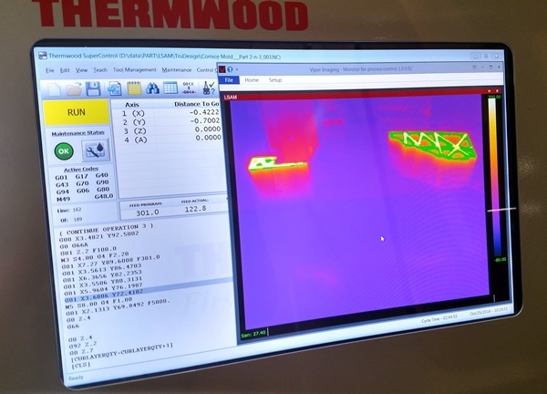 Real-Time LSAM Thermographic Image Display