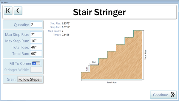 Stair Stringers are now available in the Thermwood Cut Center