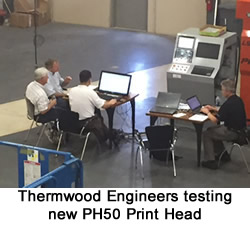 Thermwood Engineers Testing LSAM PH50 Head at Full Output