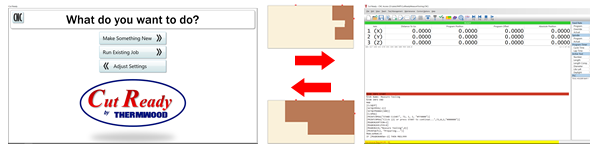 Easily share off-fall between Cut Ready and CNC Mode