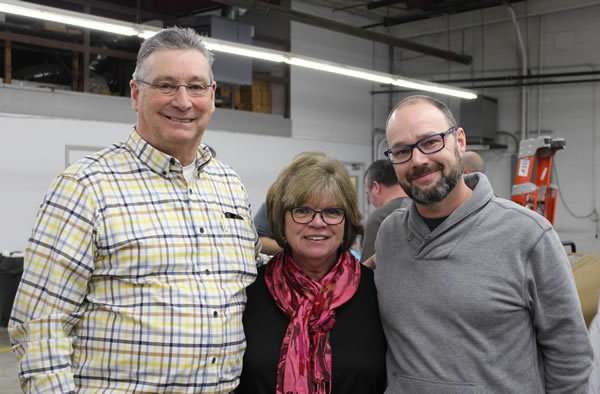 Rich and his wife Debbie with Vice President of Marketing, Jason Susnjara.