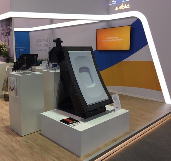 Tool made on Thermwood LSAM displayed in SABIC booth at Formnext 2018