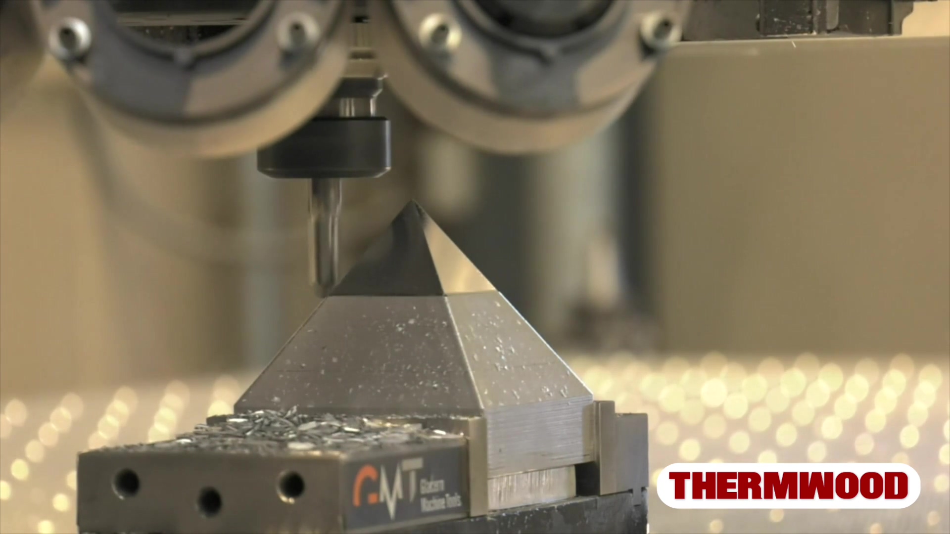 Thermwood Model 45 Machining an Aluminum Pyramid